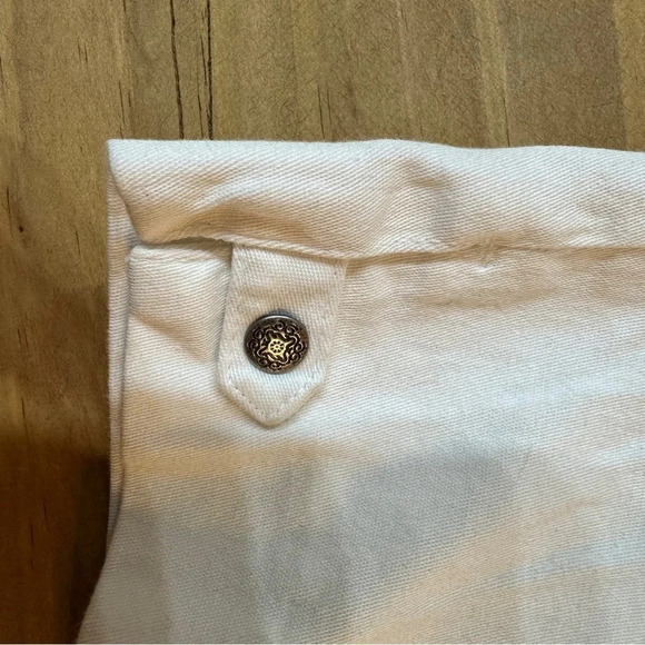 J. Crew Women's White Cropped Denim Jeans Size M Casual Straight Leg - Picture 4 of 7